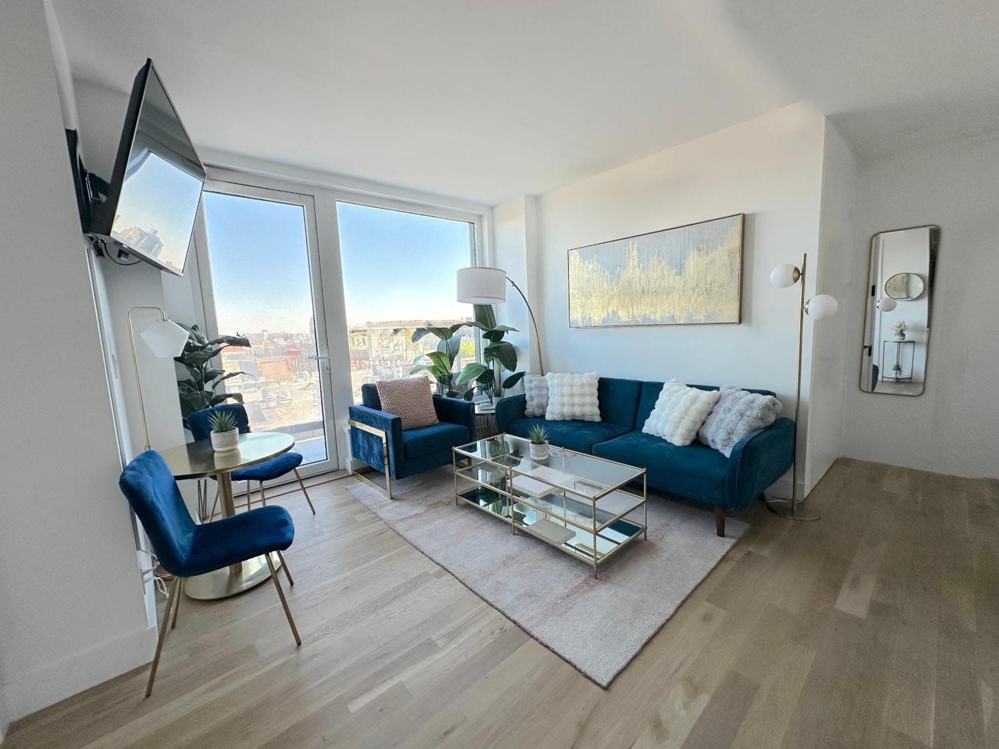Modern One Bedroom - Large Private Terrace - Luxury Building - Williamsburg Apartamento *